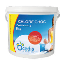 Chlore Choc 20g - 5kg - Desinfection - Ocedis