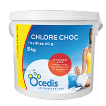 Chlore Choc 20g - 5kg - Desinfection - Ocedis